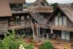 Stairs to guest rooms at back of Manor